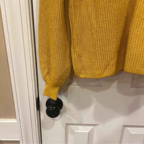 NWT Boden Frill Collar Jumper Sweater Yellow Gold Buttons Alpaca Women’s 4 Small - Picture 4 of 8